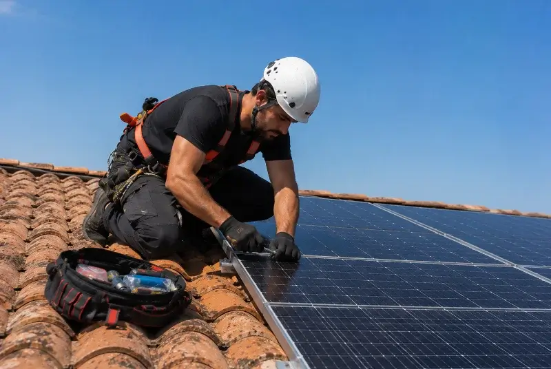 Maintenance et monitoring de panneaux solaires à Trouillas