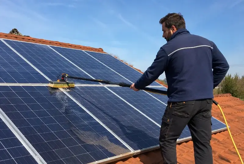 Nettoyage et entretien de panneaux solaires à Trouillas